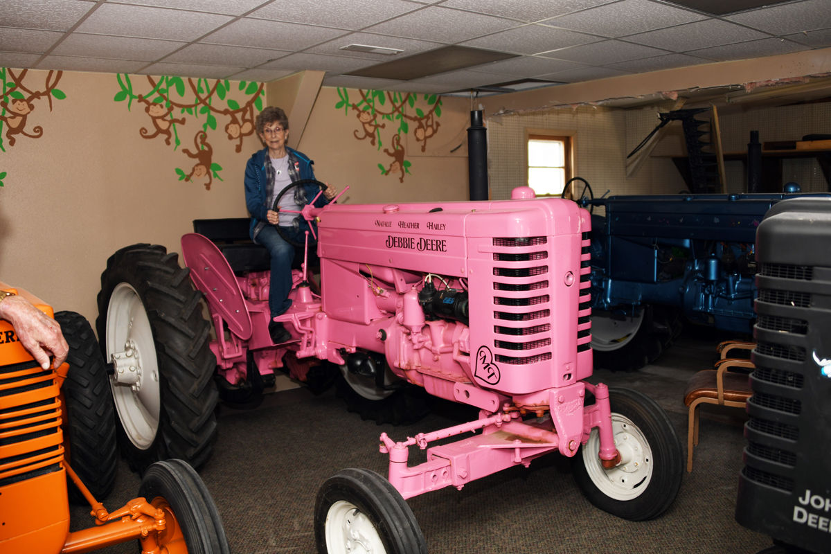 024 Marlene Larson at the Furstenau John Deere Museum in Neligh.JPG